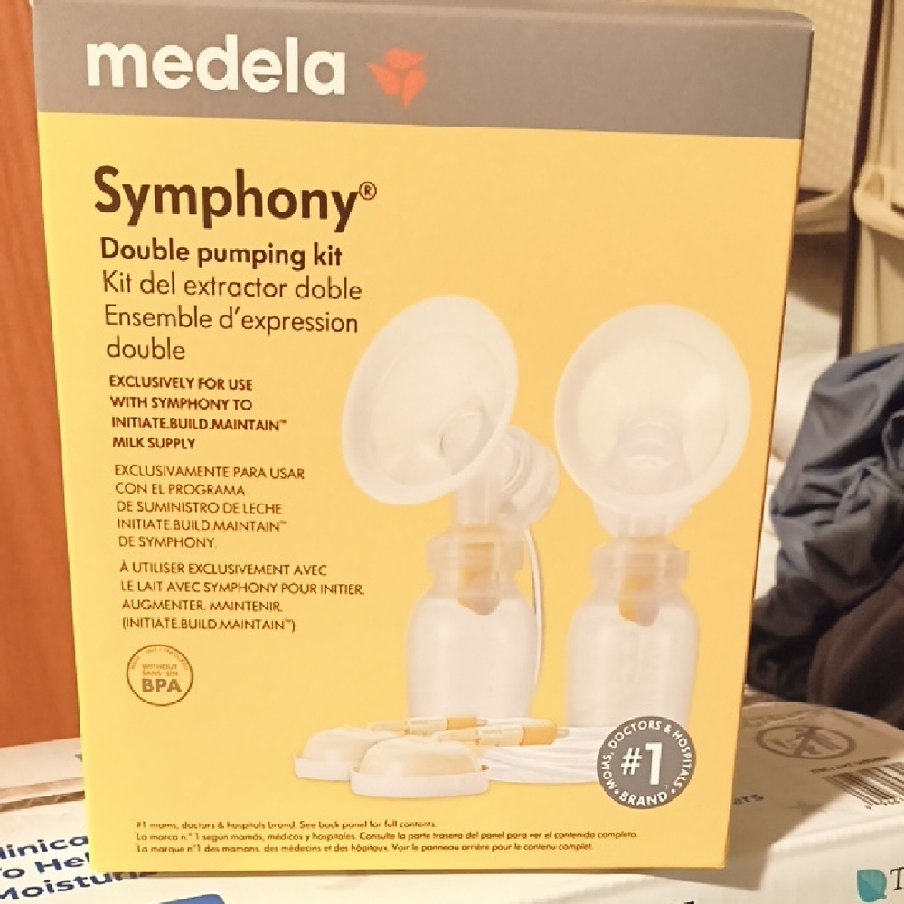 Medela Symphony Pumping Kit - Yellow and White